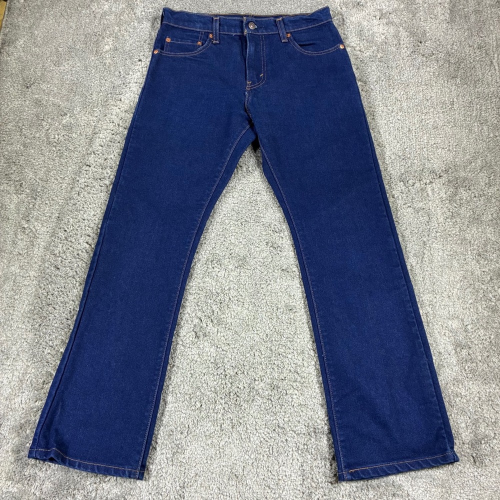 Levi's 517 Bootcut Jeans Mens 30x30 Blue Dark Wash Cotton Blend Denim 00517-2017